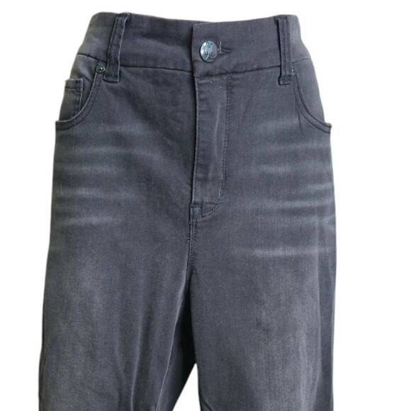 Melissa McCarthy Seven7 Jeans 18W Black Skinny‎ Plus Size Stretch Embellished - Picture 2 of 6